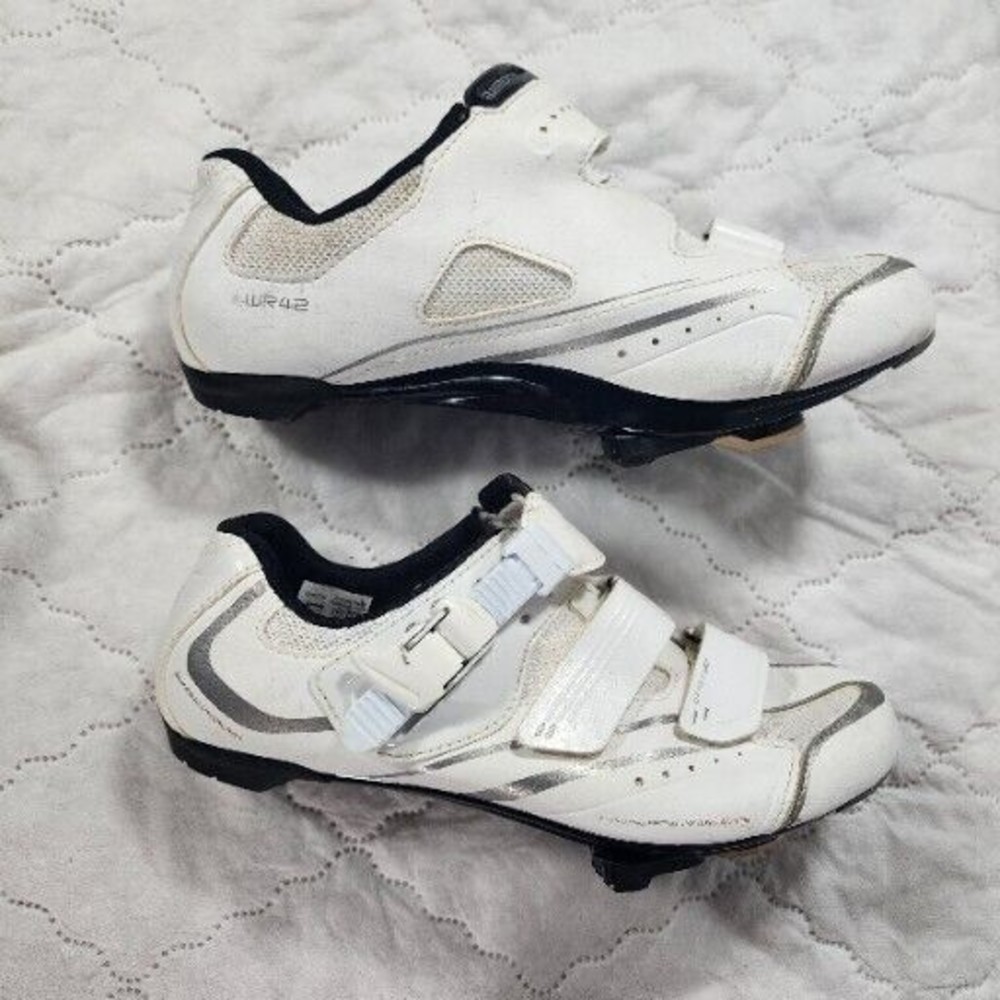 Shimano SH-WR40W White Dynalast Women's Fit SPDSL SPD EUR40 bike shoes